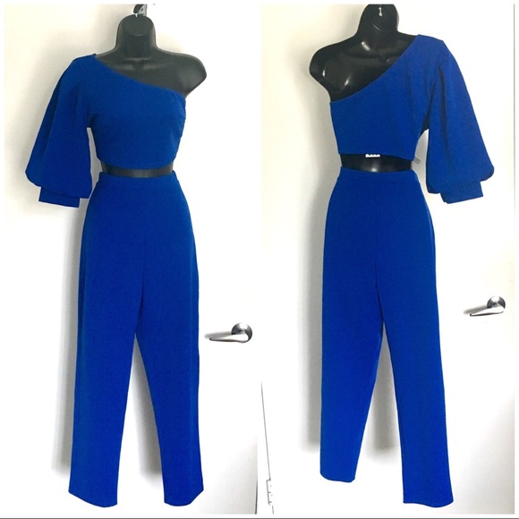 boo hoo Other - BOO HOO ❗️ONE SHOULDER CROP TOP SKINNY PANT SET